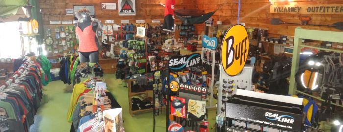 Gear Available at the Killarney Outfitters Store